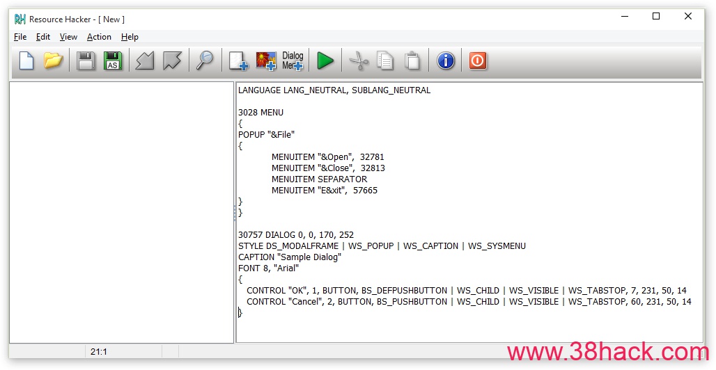 汉化工具软件资源编辑器 Resource Hacker v4.5.30