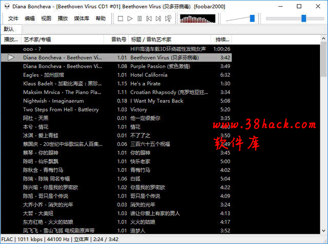 Foobar2000汉化版 1.4.3 特别版
