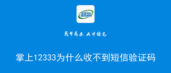 掌上12333为什么收不到短信验证码