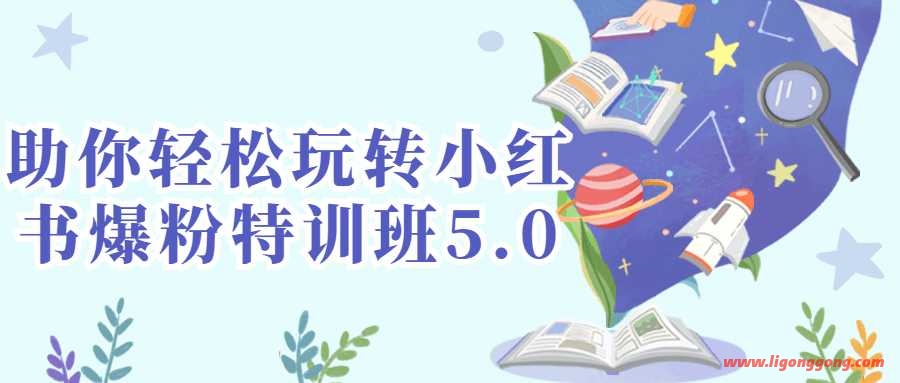 轻松涨粉小红书爆粉特训班5.0