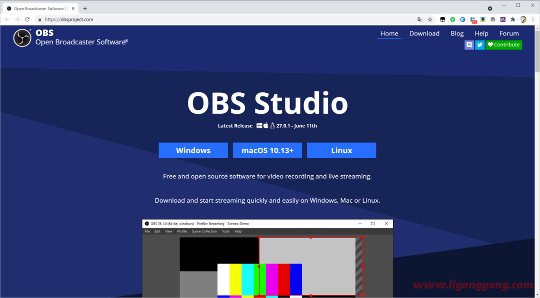 OBS Studio (直播工具) v30.1.1 官方版