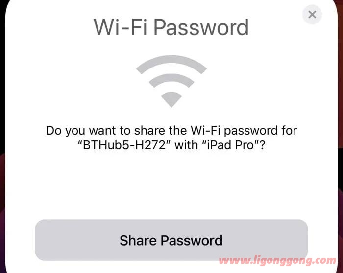 分享您的 iPhone WiFi 密码的方法